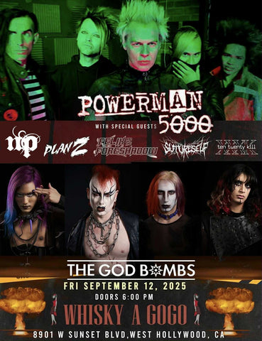 9/12 Whisky A Go Go w/Powerman 5000 TICKET